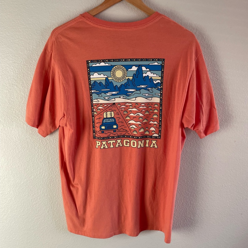 Patagonia Summit Road Trip Organic T-Shirt Men's Summit Road Medium.